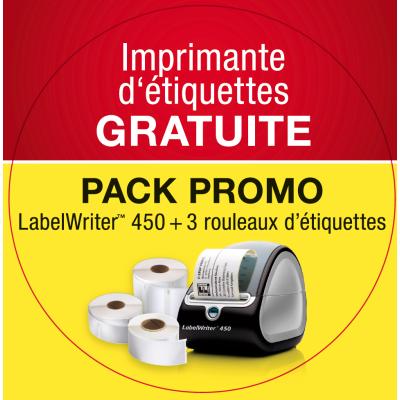 3 rouleaux d'étiquettes DYMO LabelWriter 450 IMPRIMANTE Offerte