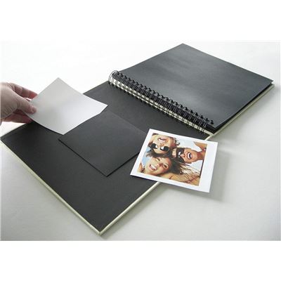 Walther Album Photo à Spirales Fun Album Photo Design Structure Couverture, Marron foncé, 25 x 17 cm