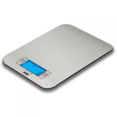 Mia-Germany - KW 7006 - Balance de cuisine ou pèse-lettres design en acier inoxydable avec écran de visualisation numérique LCD