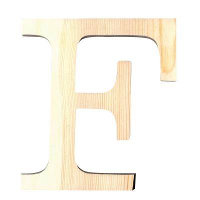 Lettre F - Hauteur 11,5 cm - Bois découpé