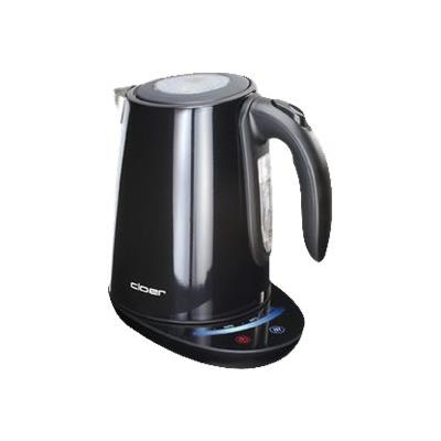 Cloer Touch - Bouilloire - 1.7 litres - 2200 Watt - Noir ultra brillant
