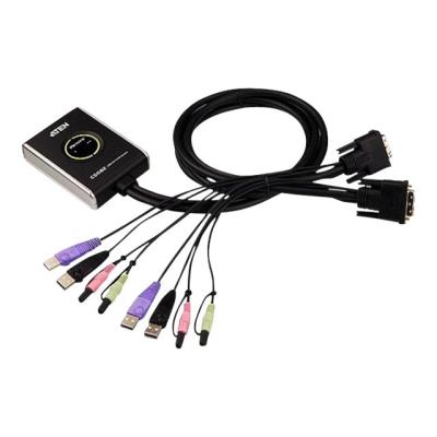 ATEN CS682 - commutateur écran-clavier-souris/audio/USB - 2 ports - Ordinateur de bureau