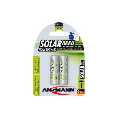 Pack de 2 pile rechargeable SOLAIRE AA Mignon Ansmann 800mAh