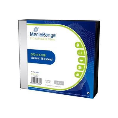 MediaRange - DVD-R x 5 - 4.7 GB - opslagmedia