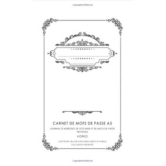 Mots de Passe: Cahier A5 couverture aquarelle Cahier de mot de