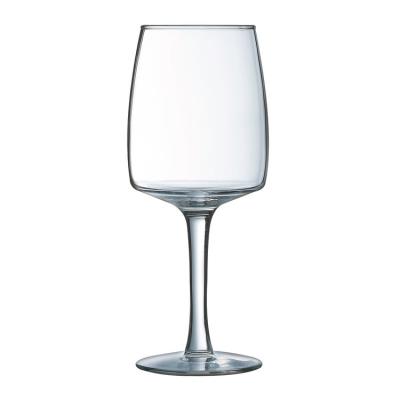Verre Ã  eau Ã  pied en verre forme droite transparent 35cl - Lot de 6 EQUIP HOME