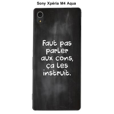 Coque Citation tableau-4 pour Sony Xpéria M4 Aqua