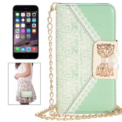 Iphone 6 Plus:Coque Housse Cuir (PU) Vert Porte Feuille