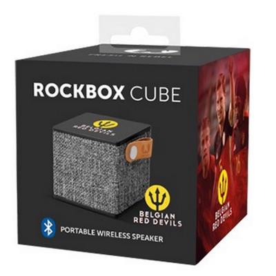 Belgian red devils-bluetooth speaker rockbox cube red devils, black