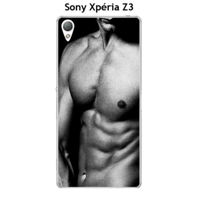 Coque Sony Xpéria Z3 design Homme sexy torse
