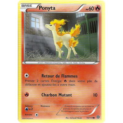 Carte Pokemon - XY11- Offensive vapeur - Ponyta - PV 60 - 16/114 - Commune - VF État correct - Asmodee reconditionné disponible sur Fnac
