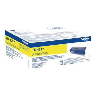 Brother TN421Y - geel - origineel - tonercartridge