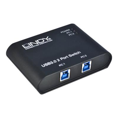 Lindy - gedeelde switch voor USB-randapparatuur - 2 poorten - desktop