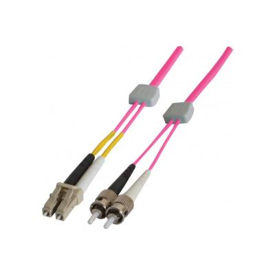 Cordon Duplex om4 Rose Lc/st a Reperage Lumineux - 2m