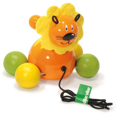 Lionceau en bois à tirer Sam