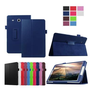 Samsung Galaxy Tab E 9.6 pouces Cuir Style bleu avec Stand - Etui coque de protection tablette Samsung Galaxy Tab E 9.6 - accessoires pochette case