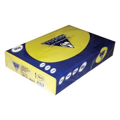 Clairefontaine trophee ramette de 500 feuilles papier couleur 80 g a4 bleu lot de 5