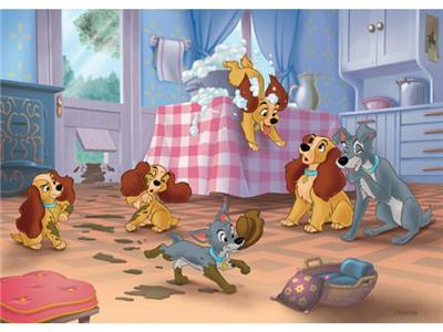 Nathan puzzles - Puzzles 60 pièces Que de bêtises ! / belle et le clochard
