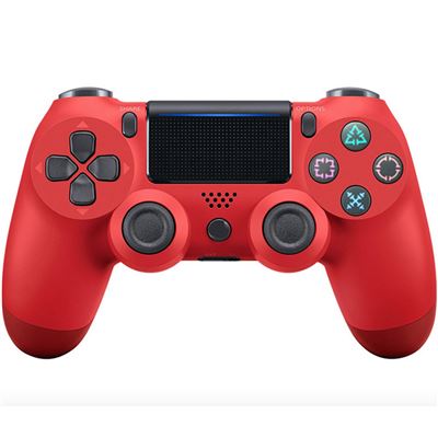 2pcs Manette générique Sans Fil Bluetooth Compatible Pour PS4 Gamepad 4 rouge Sony Double Shock