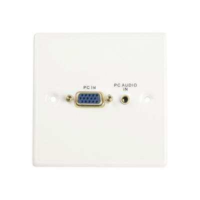 LINDY VGA/Audio Faceplate - vlakke montageplaat