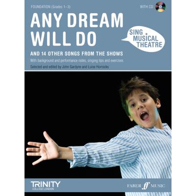 Partitions variété, pop, rock... FABER MUSIC SING MUSICAL THEATRE : ANY DREAM WILL DO + CD Musique films - comédies musical
