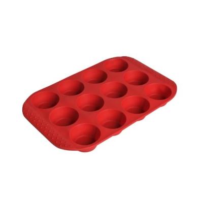 KAISER MOULE À MUFFIN 34X26CM FLEXO, 12 MOULES, EN SILICONE, INCASSABLE, COMPATIBLE LAVE VAISSELLE, RÉSISTANT LA CHALEUR ET AU F