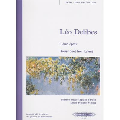 Partitions classique EDITION PETERS DELIBES LEO - DUO DES FLEURS DE LAKME - CHANT (PAR 10 MINIMUM) Choeur et ensemble vocal