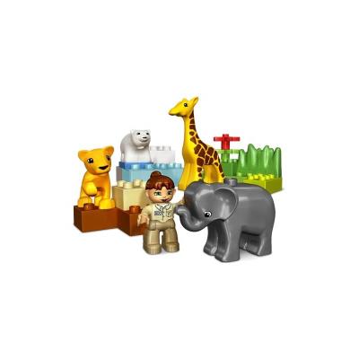Lego duplo legoville-thème zoo - 4962 - jeu de construction - le zoo des bébés animaux