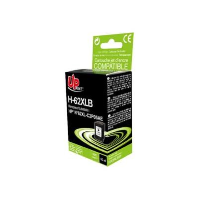 UPrint H-62XLB - zwart - gereviseerd - inktcartridge (alternatief voor: HP 62XL)