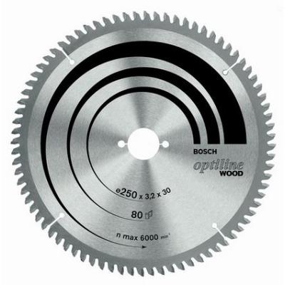 Bosch 2608640436 Accessoire Optiline Bois Lame De Scie Circulaire 254 X 30 X 2,0 Mm, 60