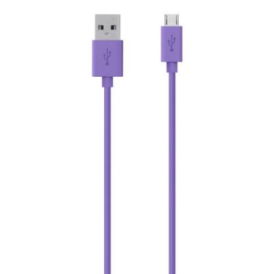 Belkin F2CU012bt2M-PUR Câble USB de synchronisation/charge pour Smartphone/MP3/Tablette Tactile Violet