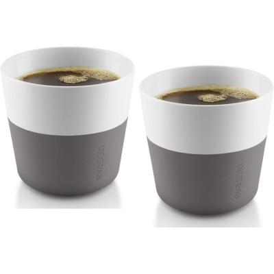 2 gobelets à café lungo gris éléphant 230ml