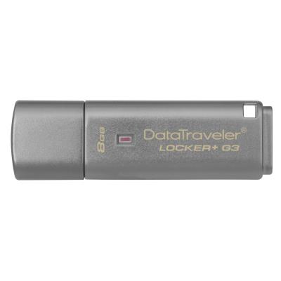 Clé usb 3.0 kingston datatraveler locker+ g3 - 8go kingston technology dtlpg3 8gb