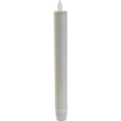 Chandelle à LED avec flamme vacillante et télécommande - blanc