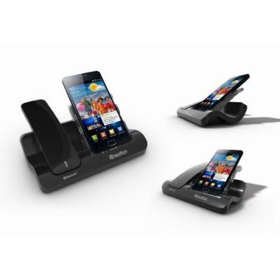 iCreation G500 Combiné Bluetooth avec socle de charge pour Samsung Galaxy SII/III/IV Noir