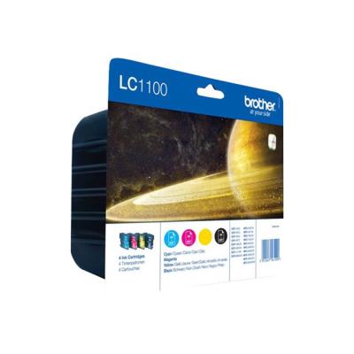 Brother LC1100 Value Pack - pack de 4 - noir, jaune, cyan, magenta - originale - cartouche d'encre