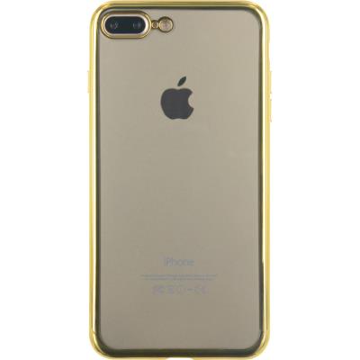 Bigben Connected - Achterzijde behuizing voor mobiele telefoon - thermoplastic polyurethaan (TPU) - transparant, roze metalliek - voor Apple iPhone 7