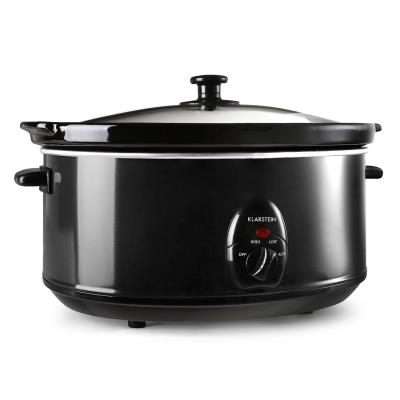 Klarstein Bristol 65 Mijoteuse cocotte 6,5 Litres cuisson lente 300W - noir