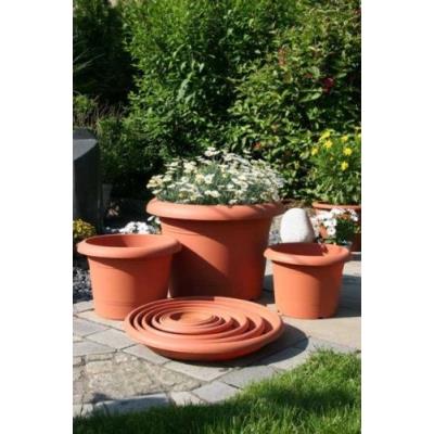 Greemotion 362407 Oliver Pot De Fleurs Rond Terracotta Ø 40 Cm