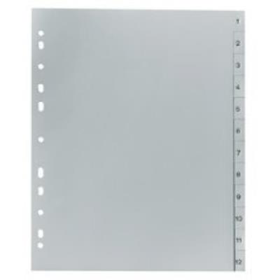 Falken intercalaires ... chiffres en plastique a4, 12 position - par 1 - intercalaires et rpertoires, herlitz 11298163