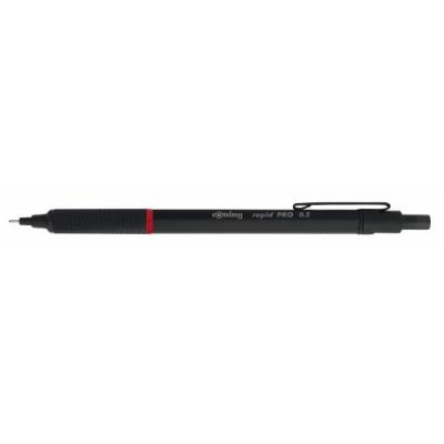 Rotring - rapid pro - porte-mines rapid pro noir mat - utilise des mines 0.5 mm - mecanisme à poussoir s0949350