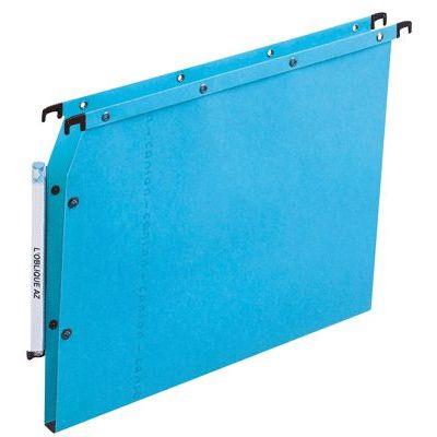 L'oblique Bleu Dossiers Suspendus Azv Ultimate(R) Pour Armoire Dos 15 Mm - Paquet De 25