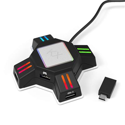 HEG KX Clavier Souris Convertisseur USB Souris Clavier Adaptateur pour PS4  pour Switch pour PS3 pour Xbox One Noir