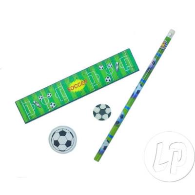 set papeterie football 4pcs