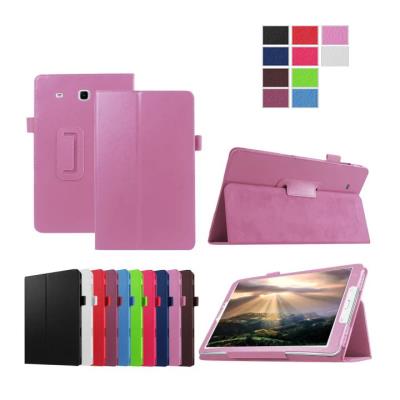 Samsung Galaxy Tab E 9.6 pouces Cuir Style rose avec Stand - Etui coque de protection tablette Samsung Galaxy Tab E 9.6 - accessoires pochette case