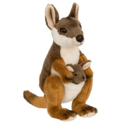 Peluche : WWF Wallaby avec bébé 19 cm Neotilus
