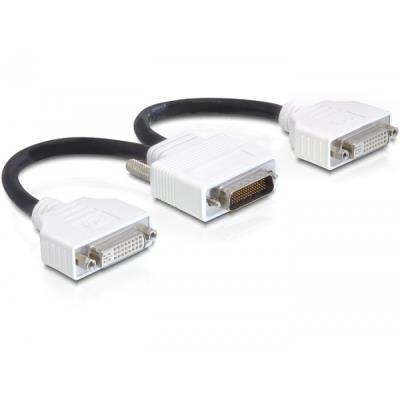 Dvi-adapter - dms-59 (m) - dvi-i (w) - 20 cm - flügelschrauben