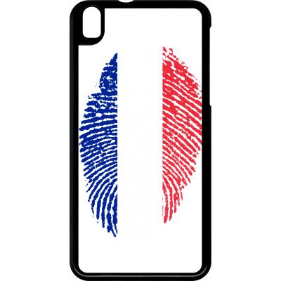 Coque htc 816 empreinte digitale drapeau france