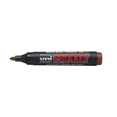 UNI BALL Marqueur PROCKEY PM122 Pte conique moyenne 1,8 - 2,2mm Marron 