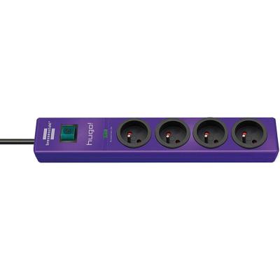 Brennenstuhl - brennenstuhl multiprise parafoudre hugo!, 4 prises, violet 1150611334